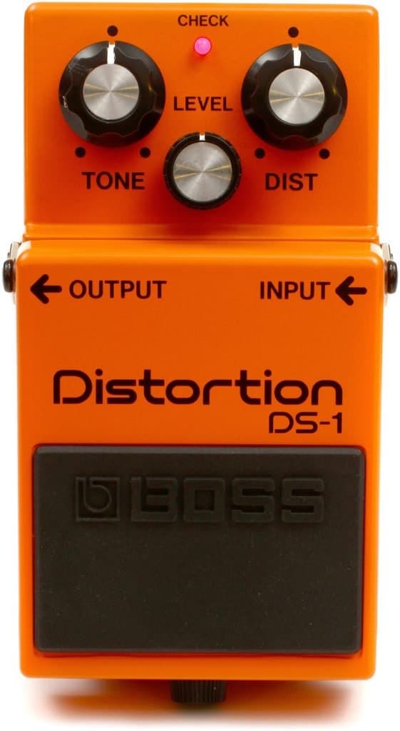 Boss DS-1 distortion pedal.