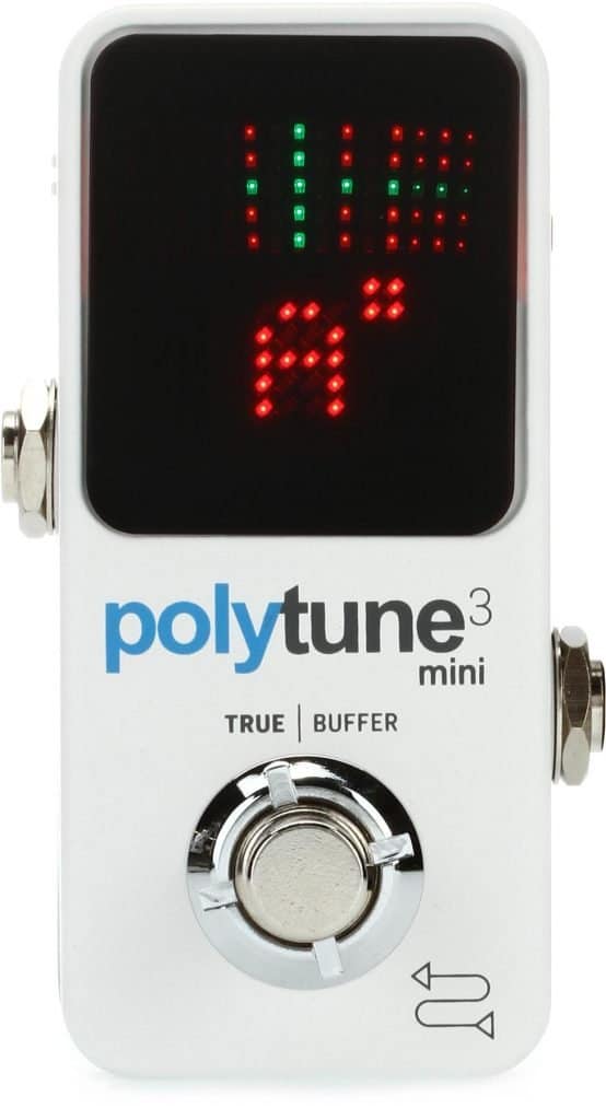 TC electronic PolyTune 3 tuner pedal. One of the must have guitar pedals any guitar player should own.