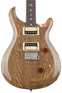 PRS SE Custom 24 Electric Guitar - Burled Ash Natural with Black Filler