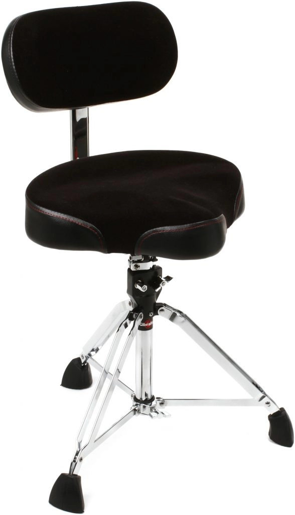 Gibraltar 9608MB Moto Style Drum Throne with Backrest