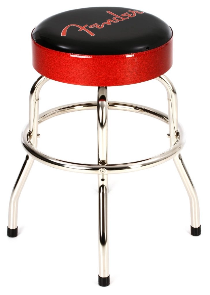 Fender Red And Black Logo Barstool – 24″