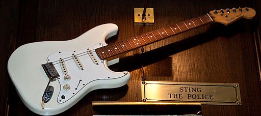 White Fender Strato