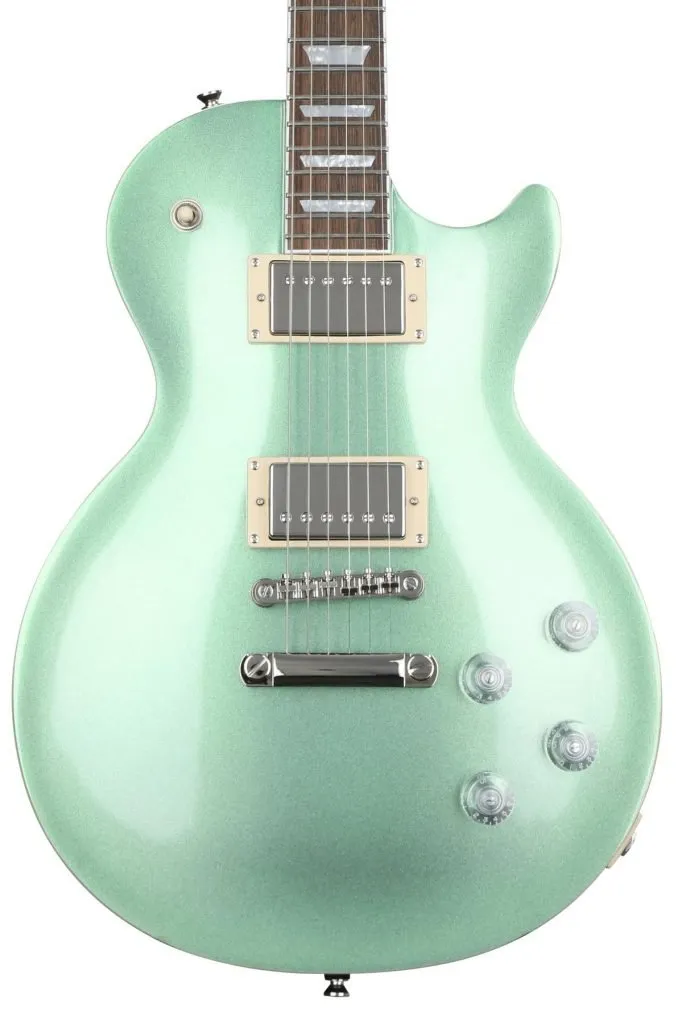 minty green epiphone les paul