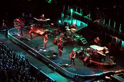 The E Street Band on stage