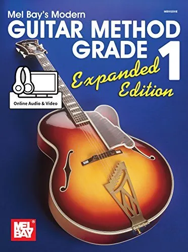 Cover of Mel Bay's "Modern Guitar Method Grade 1" book.