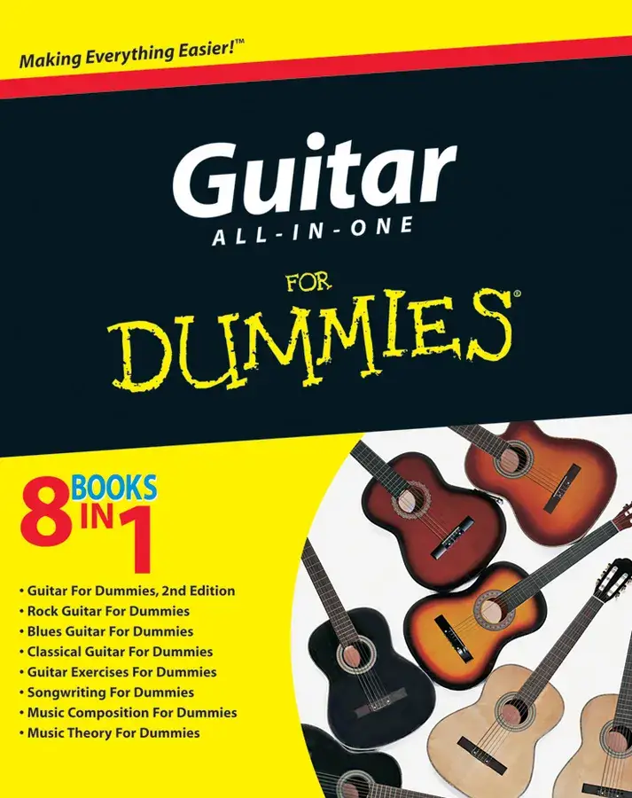 Cover of Mel Bay's "Guitar All In One" book.