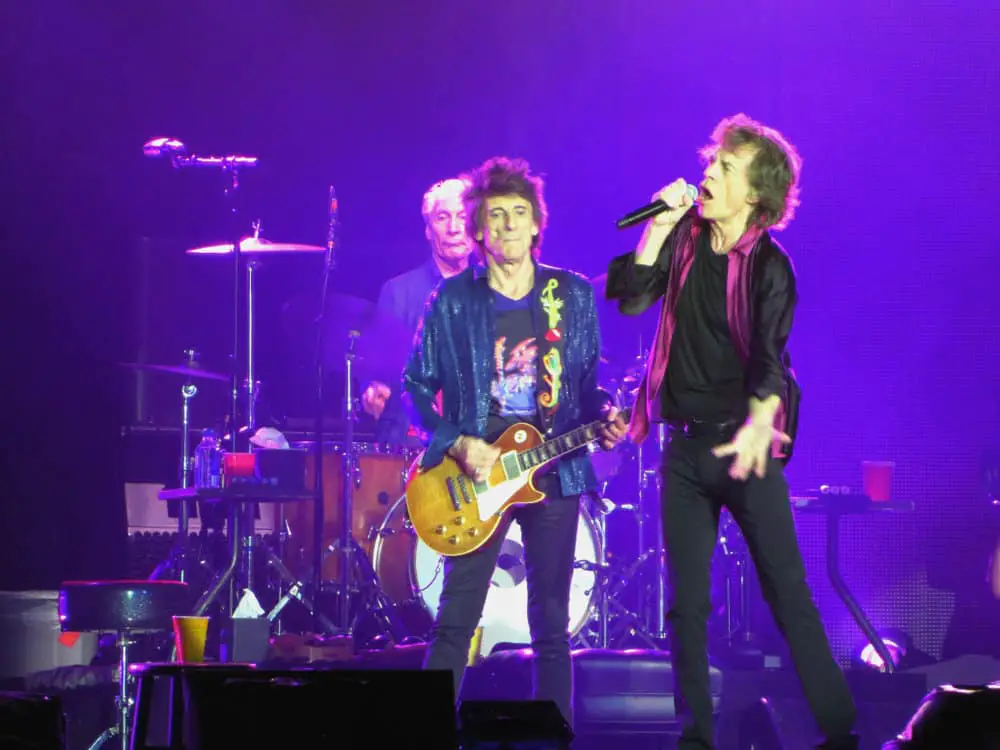 The Rolling Stones playing live